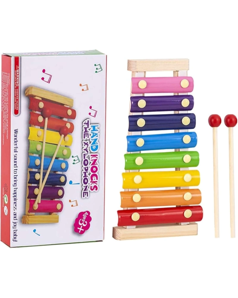 XILOFONO DE MADERA MUSICAL DE 8 NOTAS PARA NIÑOS JUGUETE EDUCATIVO - 4