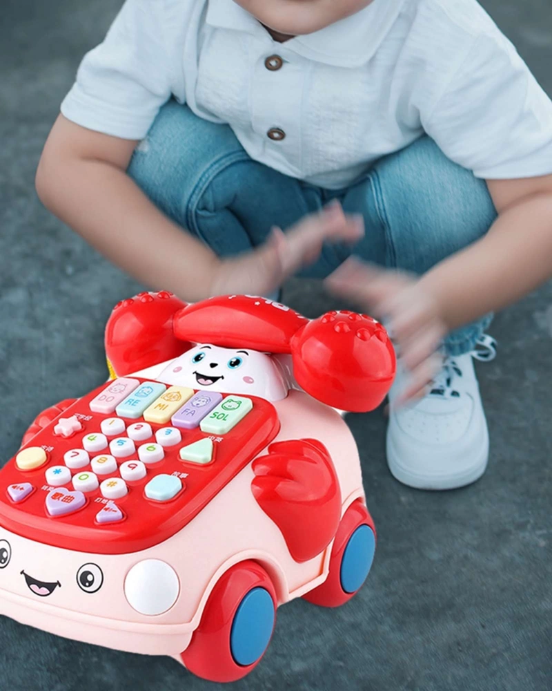 TELE FONO INTERACTIVO EDUCATIVO INFANTIL MUSICAL CON LUCES - 2
