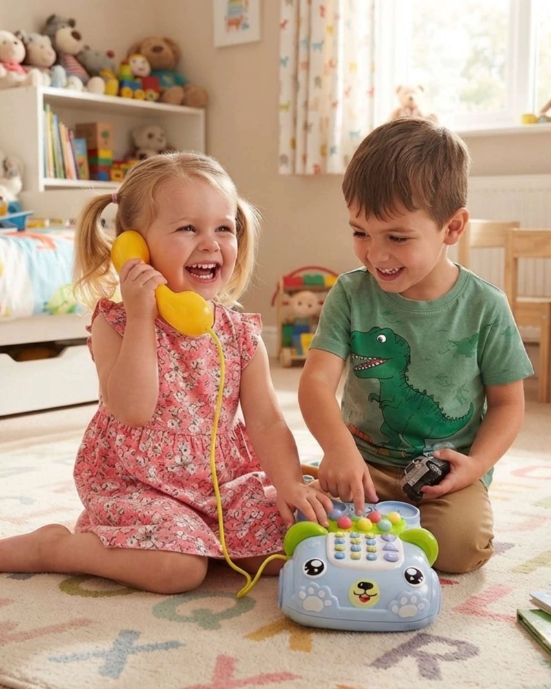 TELE FONO INTERACTIVO EDUCATIVO INFANTIL MUSICAL CON LUCES - 1