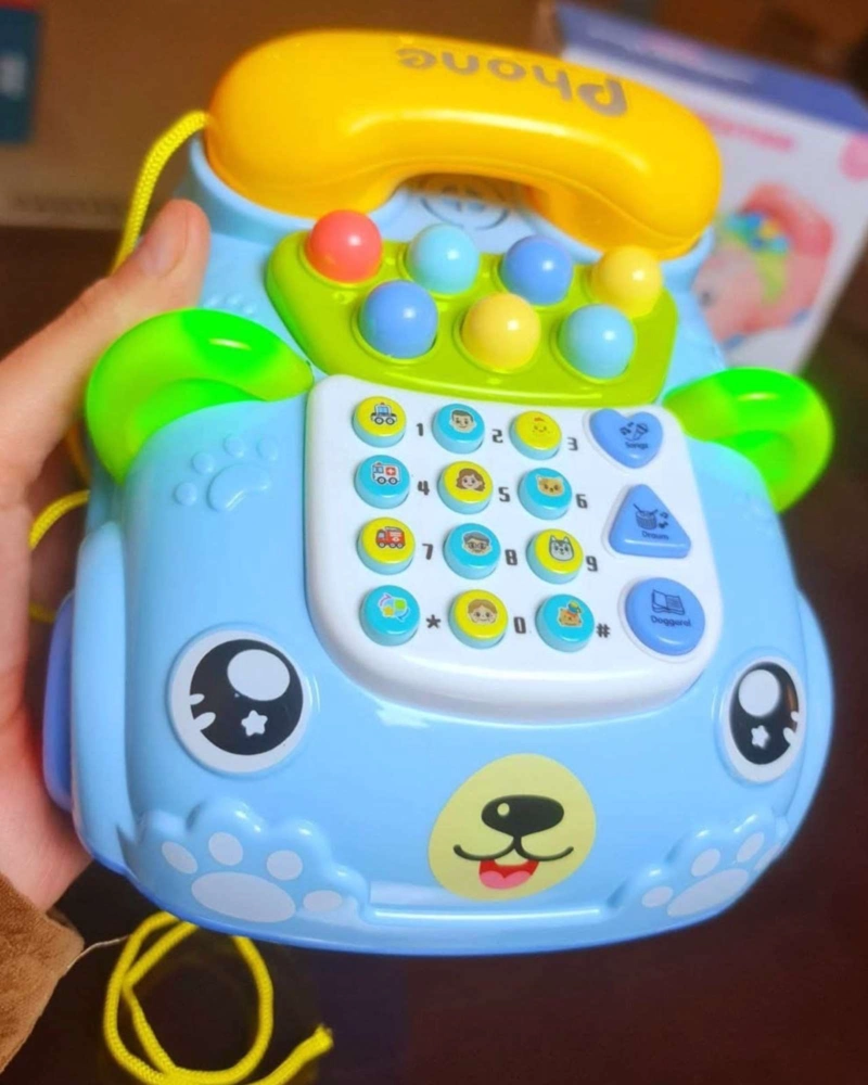 TELE FONO INTERACTIVO EDUCATIVO INFANTIL MUSICAL CON LUCES - 3