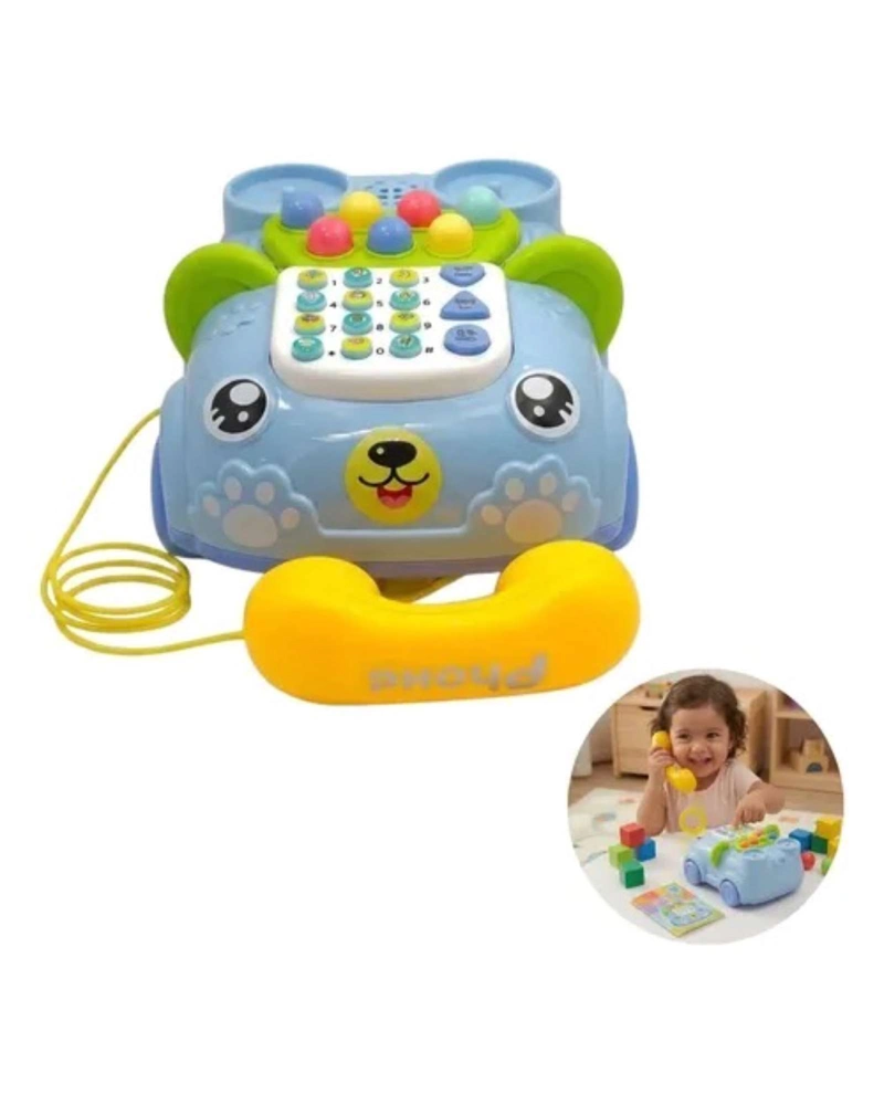 TELE FONO INTERACTIVO EDUCATIVO INFANTIL MUSICAL CON LUCES - 5