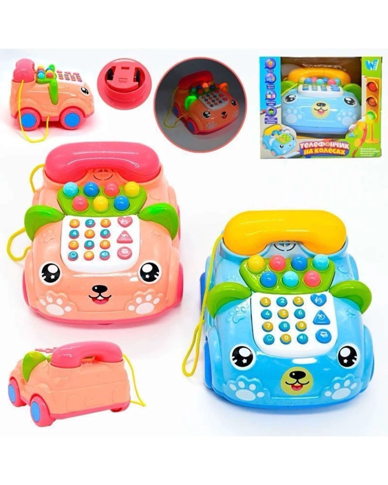 TELE FONO INTERACTIVO EDUCATIVO INFANTIL MUSICAL CON LUCES - 6