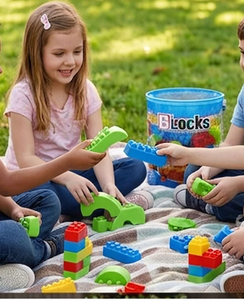 MALETA DE BLOQUES DE CONSTRUCCION INFANTIL 100 PIEZAS - 2