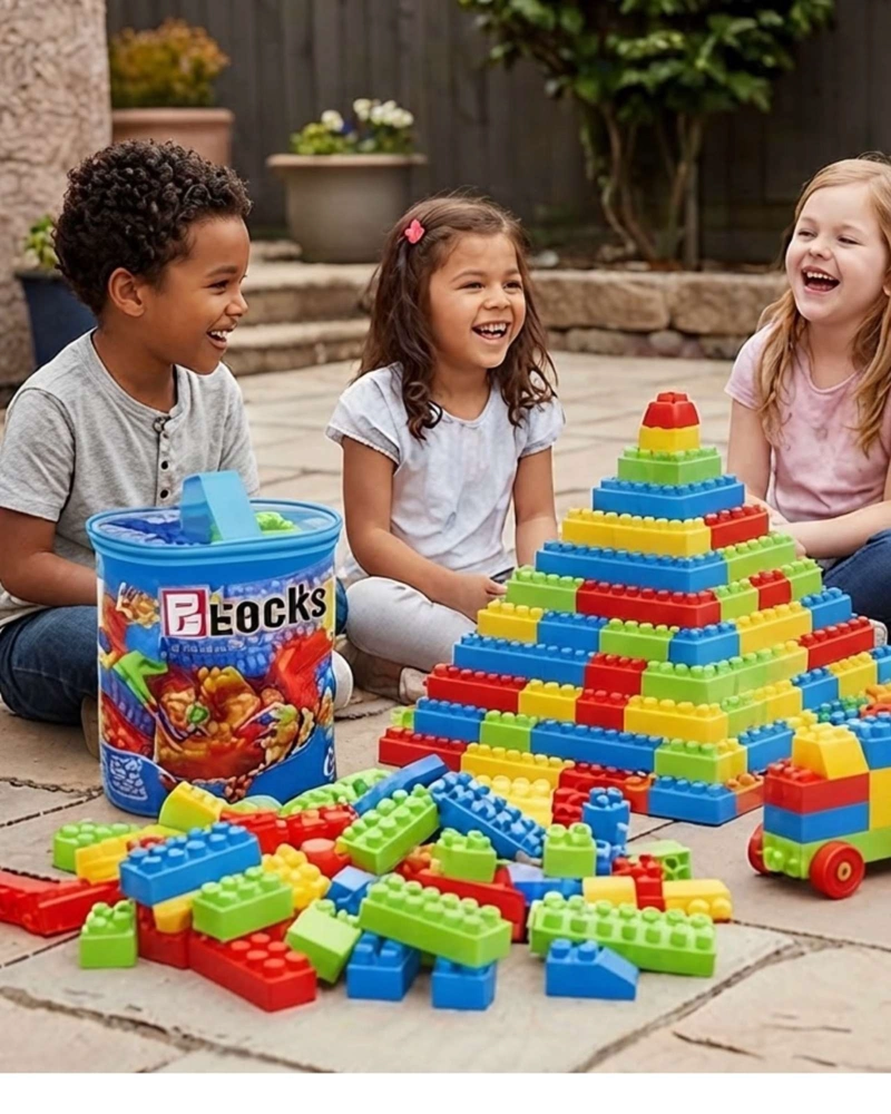 MALETA DE BLOQUES DE CONSTRUCCION INFANTIL 100 PIEZAS - 4