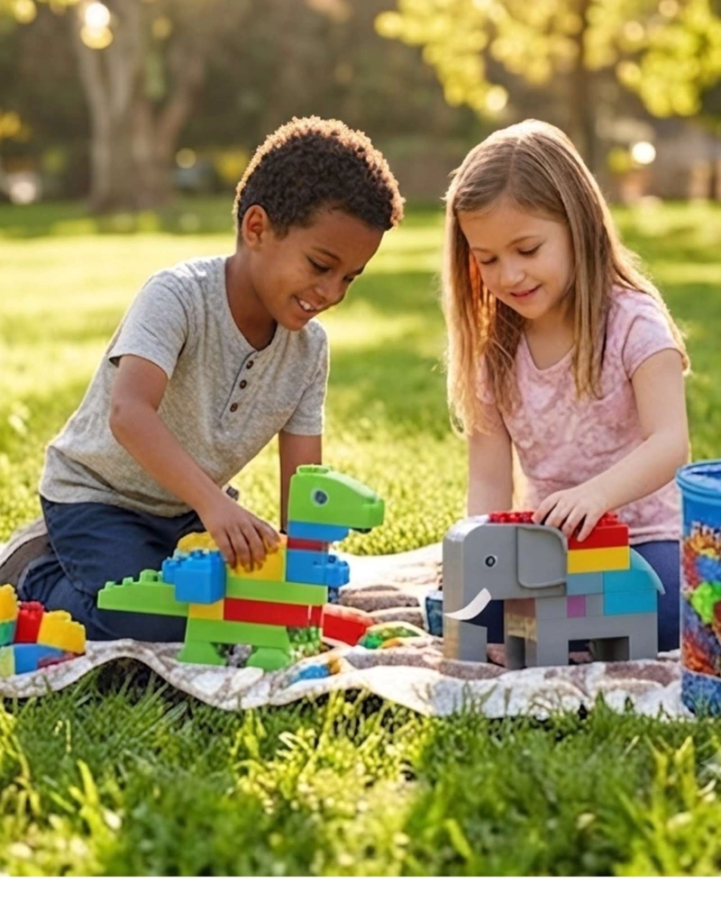 MALETA DE BLOQUES DE CONSTRUCCION INFANTIL 100 PIEZAS - 5
