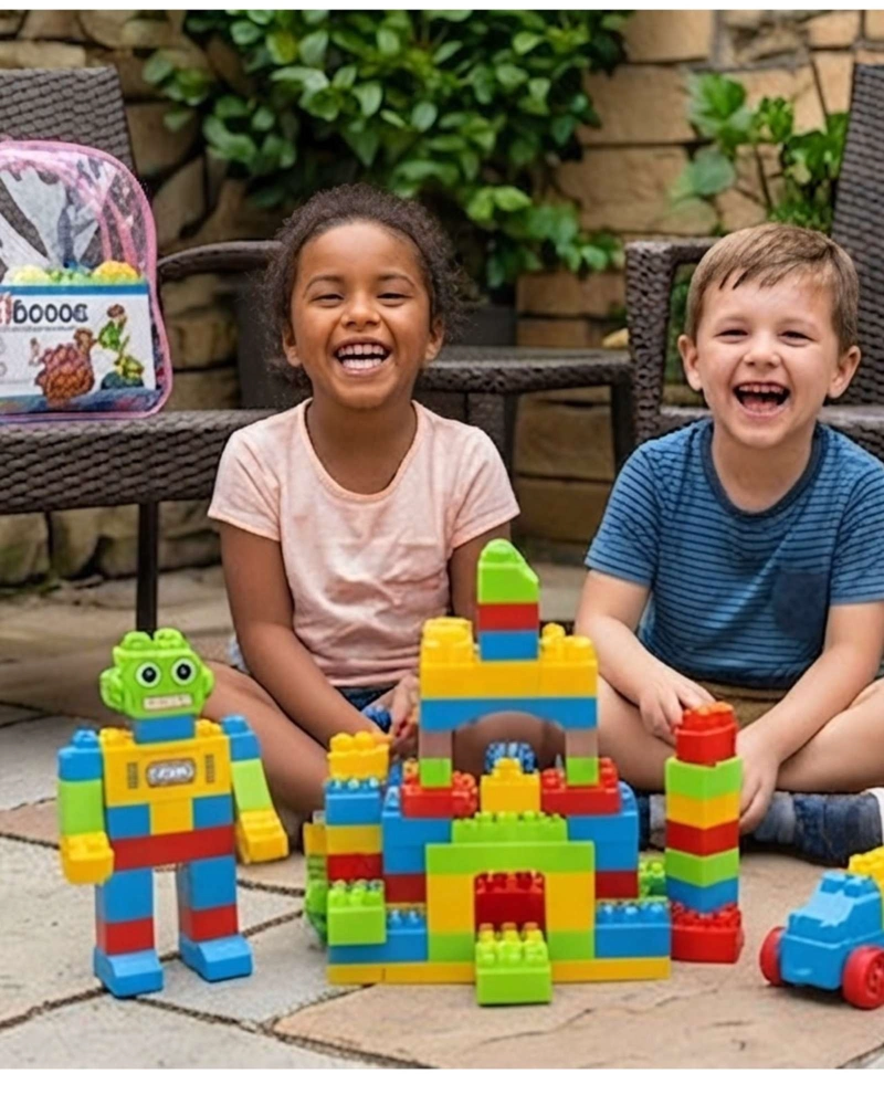 MALETA DE BLOQUES DE CONSTRUCCION INFANTIL 130 PIEZAS - 6