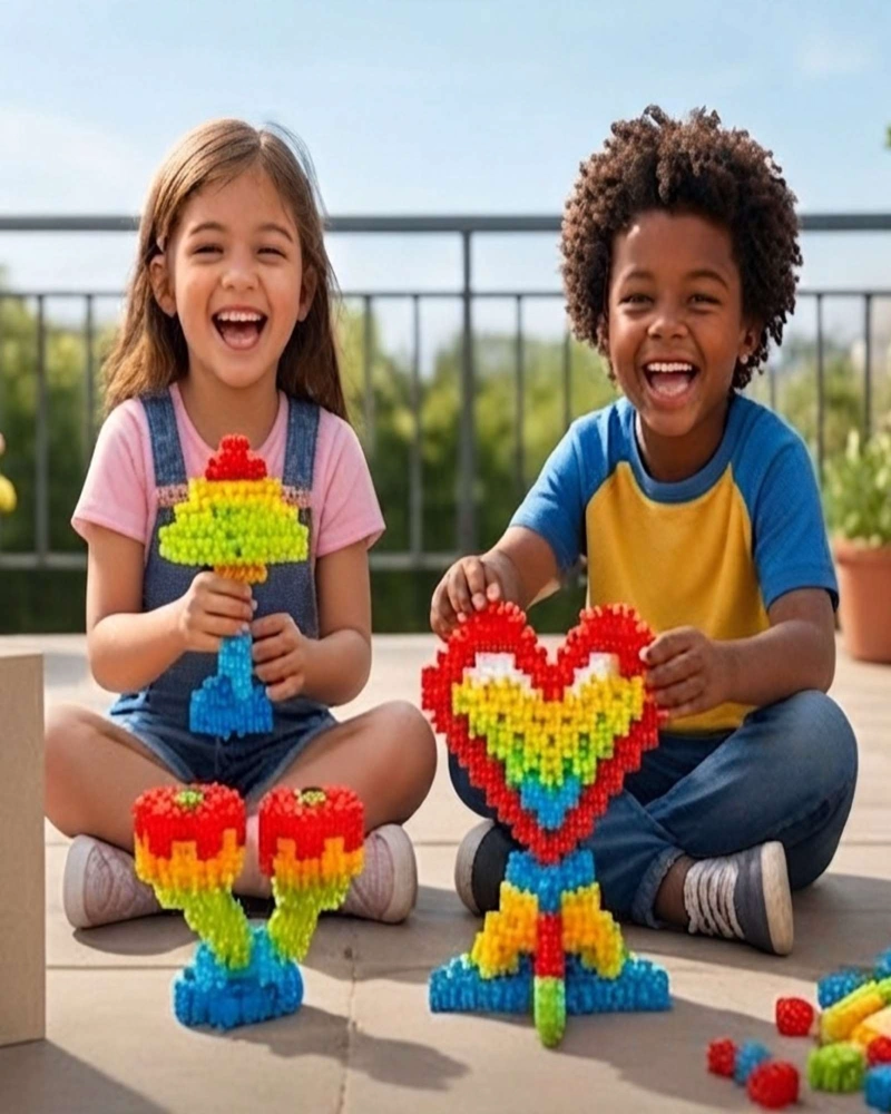 HEXOGONOGALES DIDACTICOS DE CONSTRUCCION INFANTIL 300 PIEZAS - 2