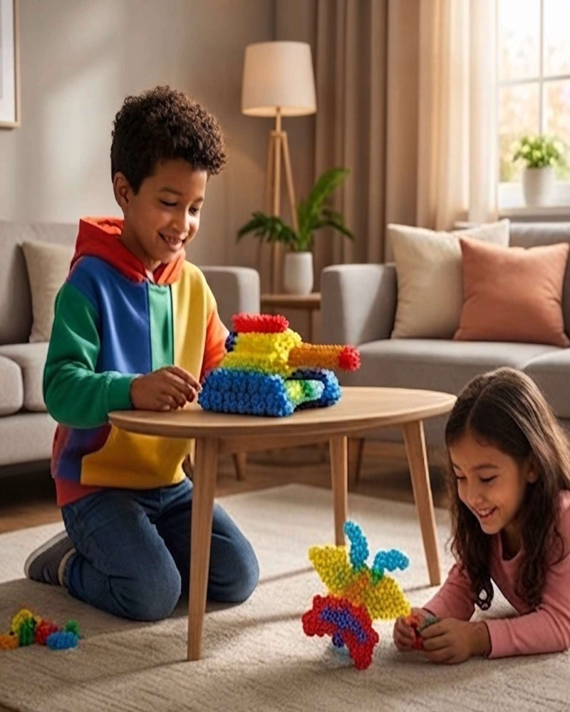 HEXOGONOGALES DIDACTICOS DE CONSTRUCCION INFANTIL 300 PIEZAS - 5