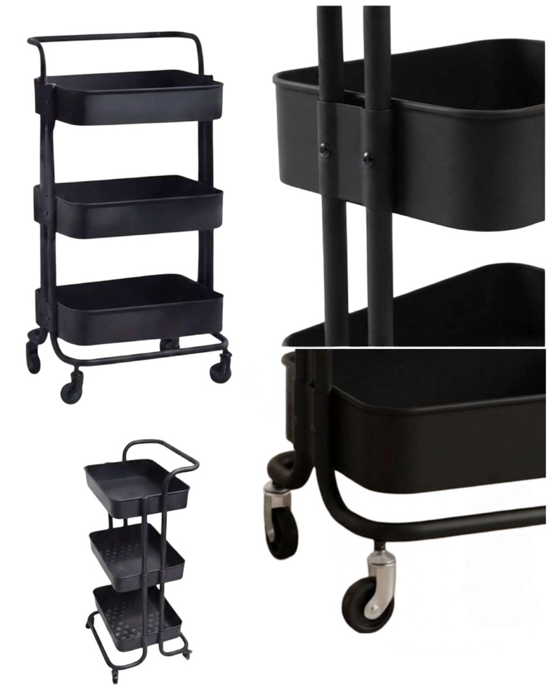 CARRITO ORGANIZADOR MULTIUSO 3 NIVELES CON RUEDAS - 5