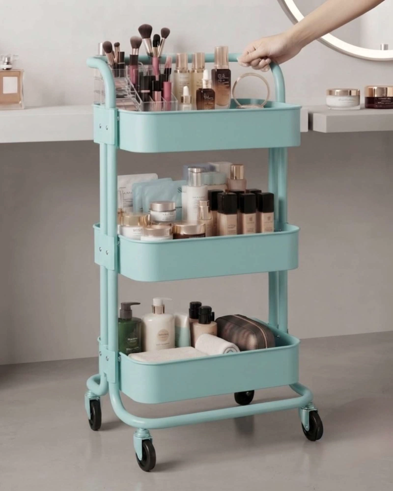 CARRITO ORGANIZADOR MULTIUSO 3 NIVELES CON RUEDAS - 3