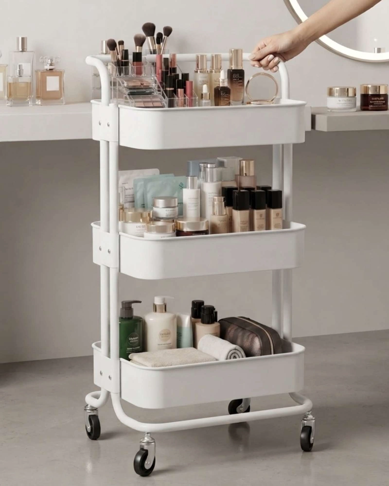 CARRITO ORGANIZADOR MULTIUSO 3 NIVELES CON RUEDAS - 3