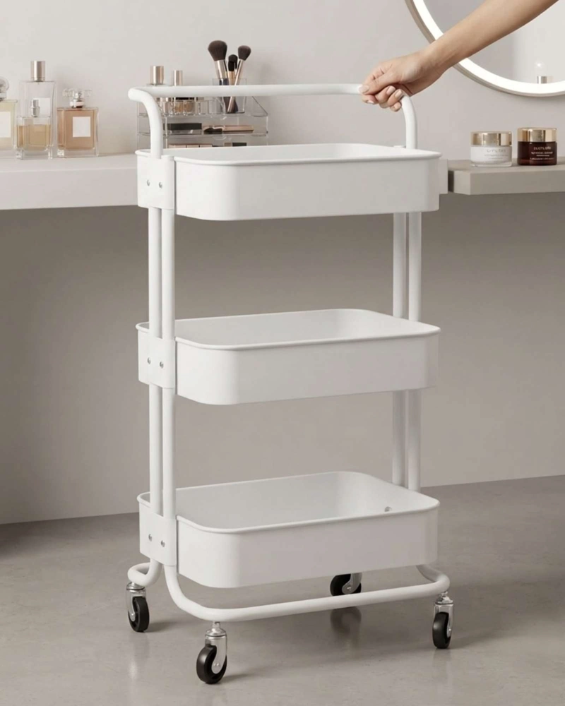 CARRITO ORGANIZADOR MULTIUSO 3 NIVELES CON RUEDAS - 4