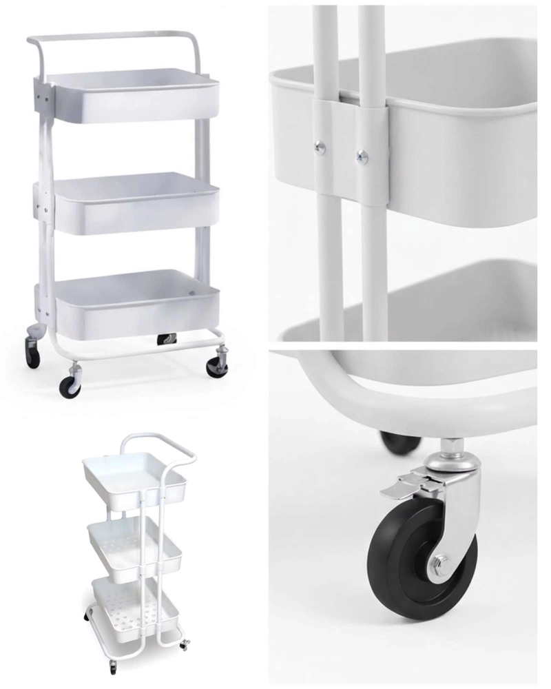 CARRITO ORGANIZADOR MULTIUSO 3 NIVELES CON RUEDAS - 5