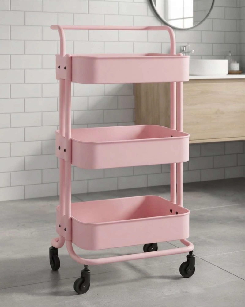 CARRITO ORGANIZADOR MULTIUSO 3 NIVELES CON RUEDAS - 2