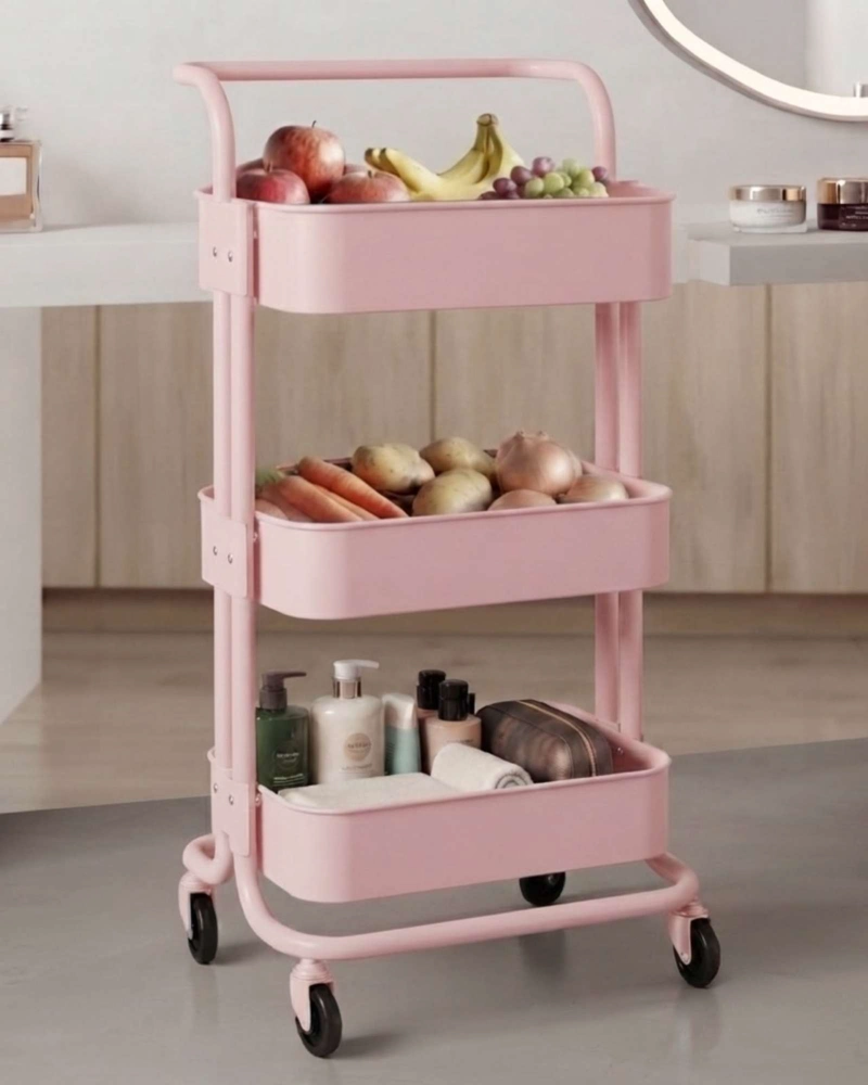 CARRITO ORGANIZADOR MULTIUSO 3 NIVELES CON RUEDAS - 4