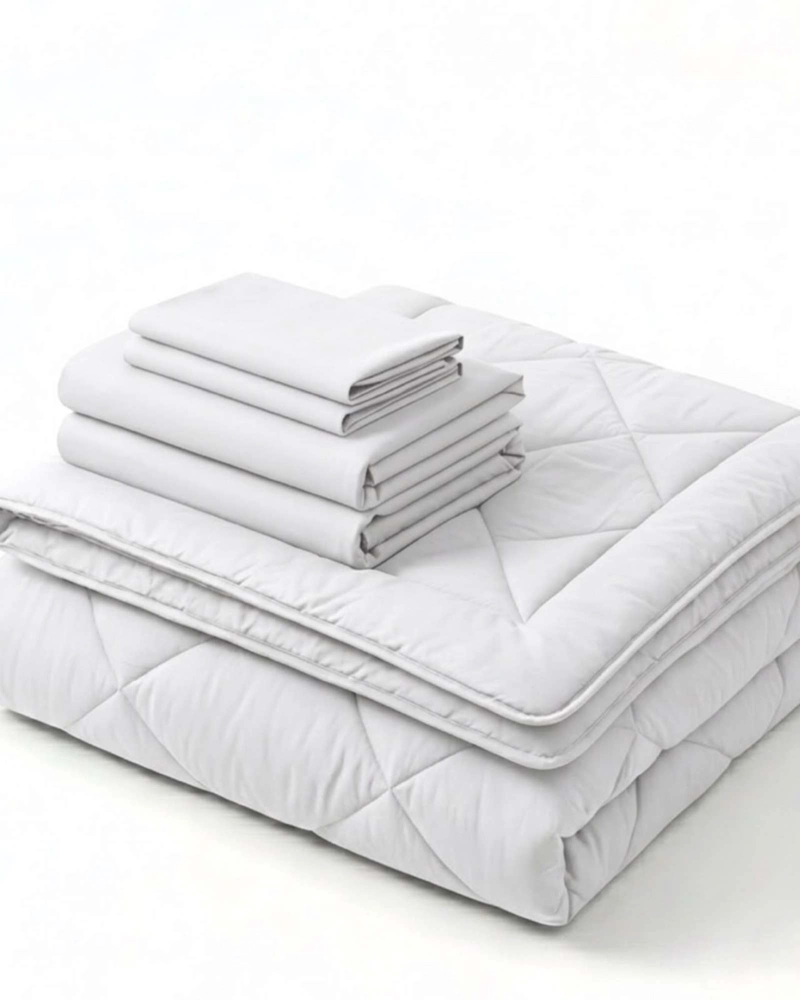 SET DE CUBRECAMA MAS JUEGO DE SABANAS ELEGANCIA Y CONFORT  SUPERKING 250X280CM - 6