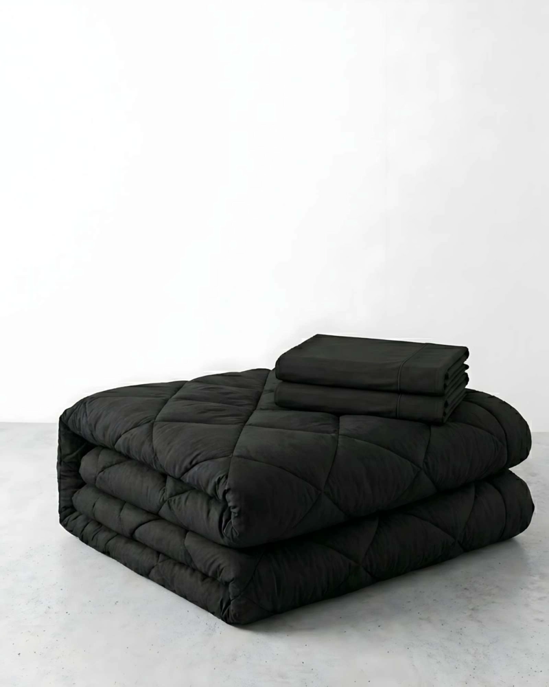 SET DE CUBRECAMA MAS JUEGO DE SABANAS ELEGANCIA Y CONFORT  SUPERKING 250X280CM - 6