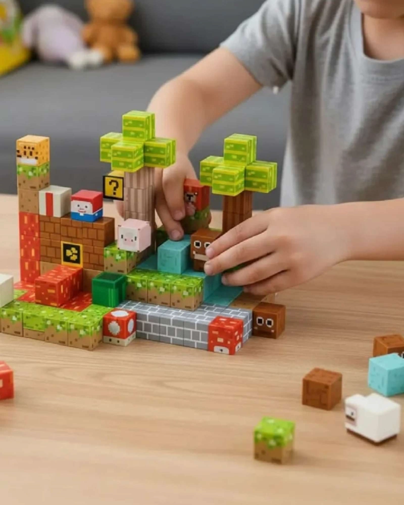 ​BLOQUES MAGNE TICOS CONSTRUCCION 75 PIEZAS JUEGO EDUCATIVO 3+ - 1