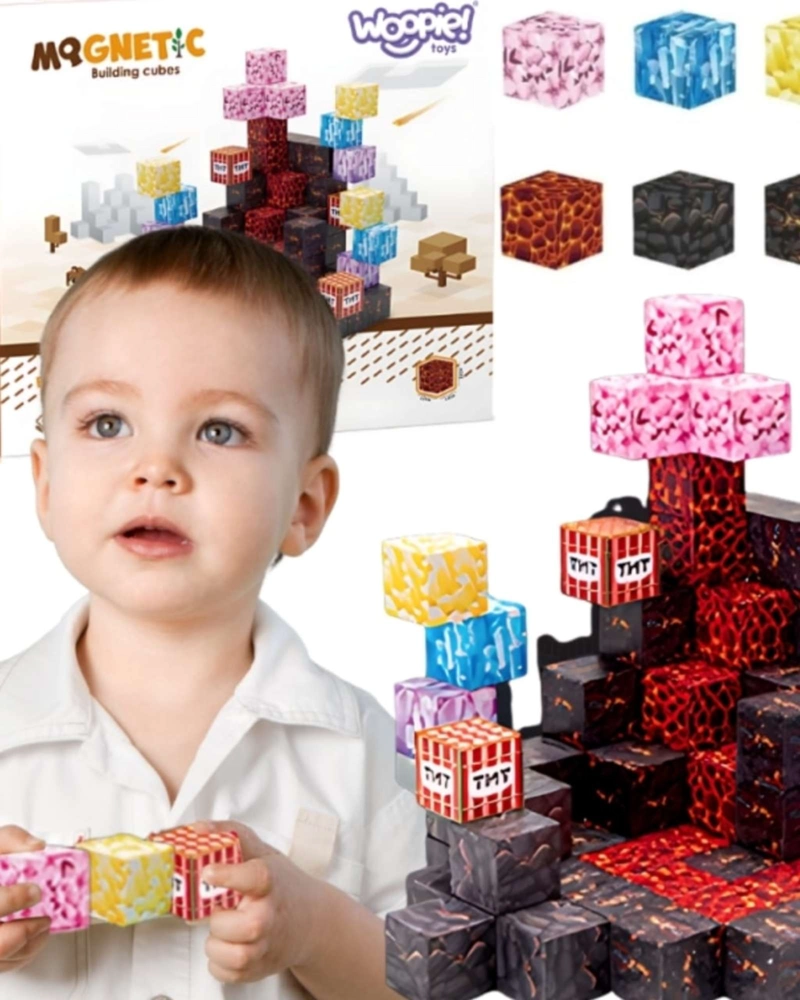 BLOQUES MAGNE TICOS, CUBOS INFANTIL DE CONSTRUCCION - 1