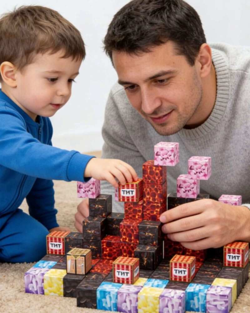 BLOQUES MAGNE TICOS, CUBOS INFANTIL DE CONSTRUCCION - 4