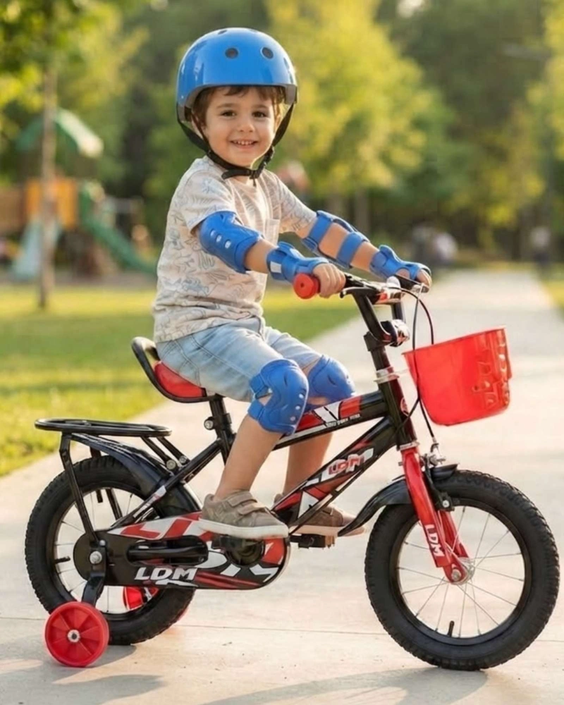 BICICLETA INFANTIL ARO 14 CON KIT DE PROTECCION Y RUEDAS DE ENTRENAMIENTO - 1