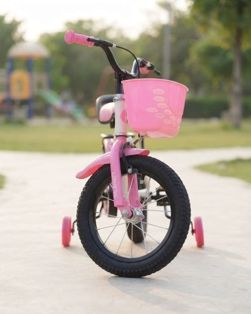BICICLETA INFANTIL ARO12 CON RUEDAS DE ENTRENAMIENTO Y CANASTO - 5