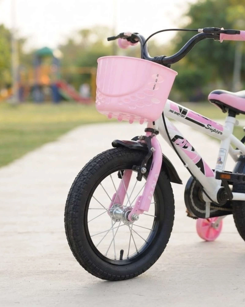 BICICLETA INFANTIL ARO12 CON RUEDAS DE ENTRENAMIENTO Y CANASTO - 6