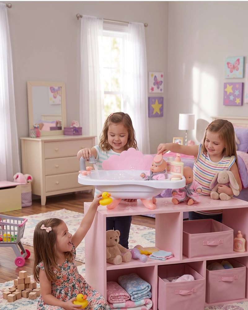 SET DE BAÑERA CON MUÑECA Y ACCESORIOS DE CUIDADO - 2