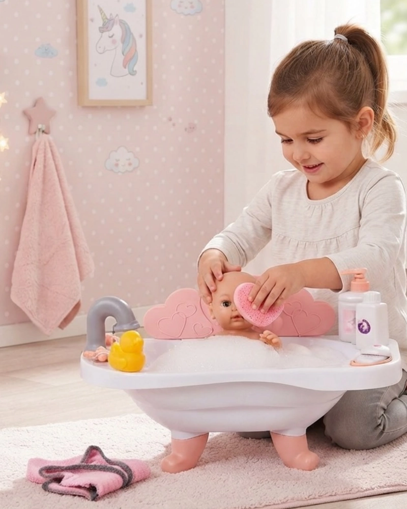 SET DE BAÑERA CON MUÑECA Y ACCESORIOS DE CUIDADO - 5