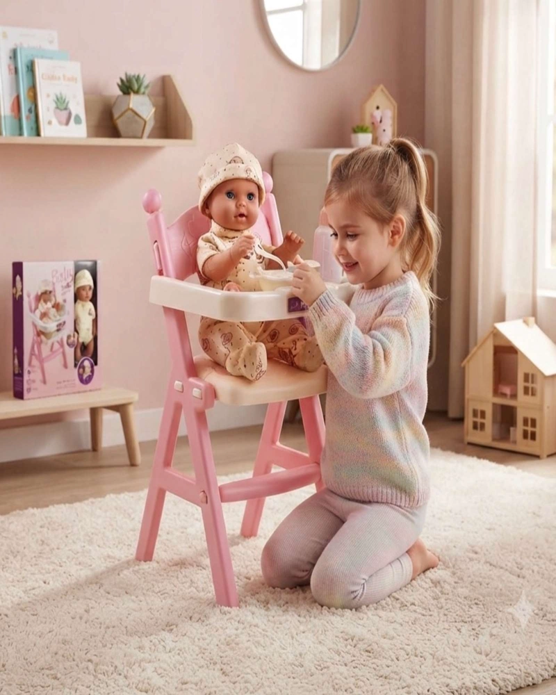 SET DE MUÑECA CON SILLA DE COMER - 1