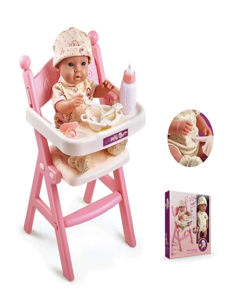 SET DE MUÑECA CON SILLA DE COMER - 3