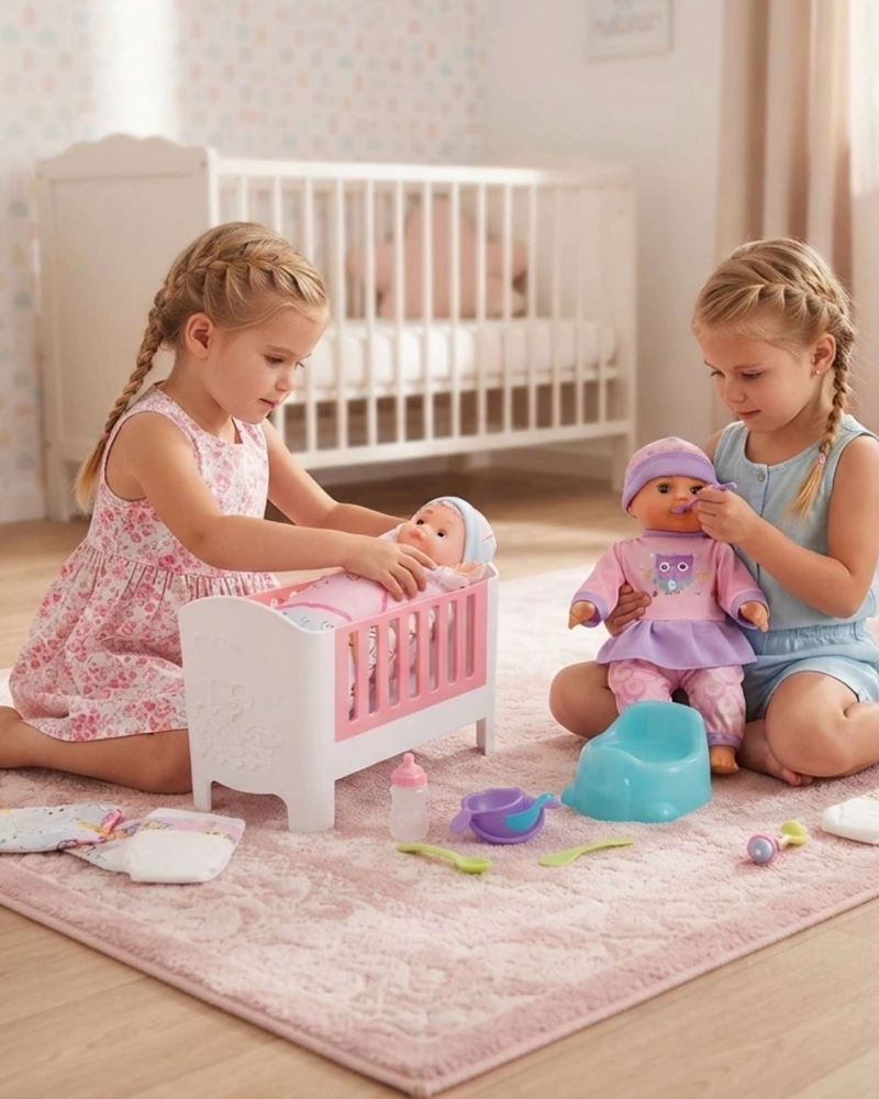 SET DE MUÑECA BABY SWEET LOVE CON CUNA Y ACCESORIOS DE CUIDADO - 3