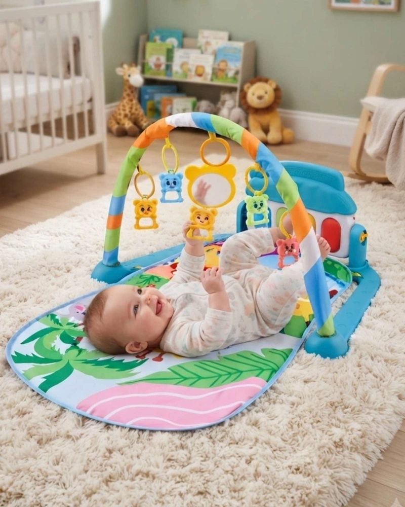 GIMNASIO MUSICAL  BEBE  TAPETE DE ACTIVIDADES CON PIANO 01 - 2