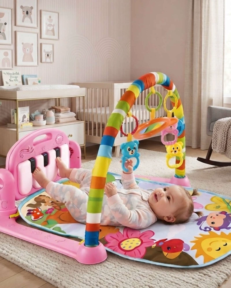 GIMNASIO MUSICAL  BEBE  TAPETE DE ACTIVIDADES CON PIANO 04 - 1