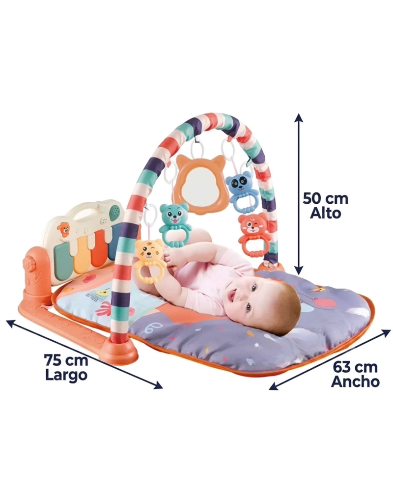 GIMNASIO MUSICAL  BEBE  TAPETE DE ACTIVIDADES CON PIANO 06 - 5