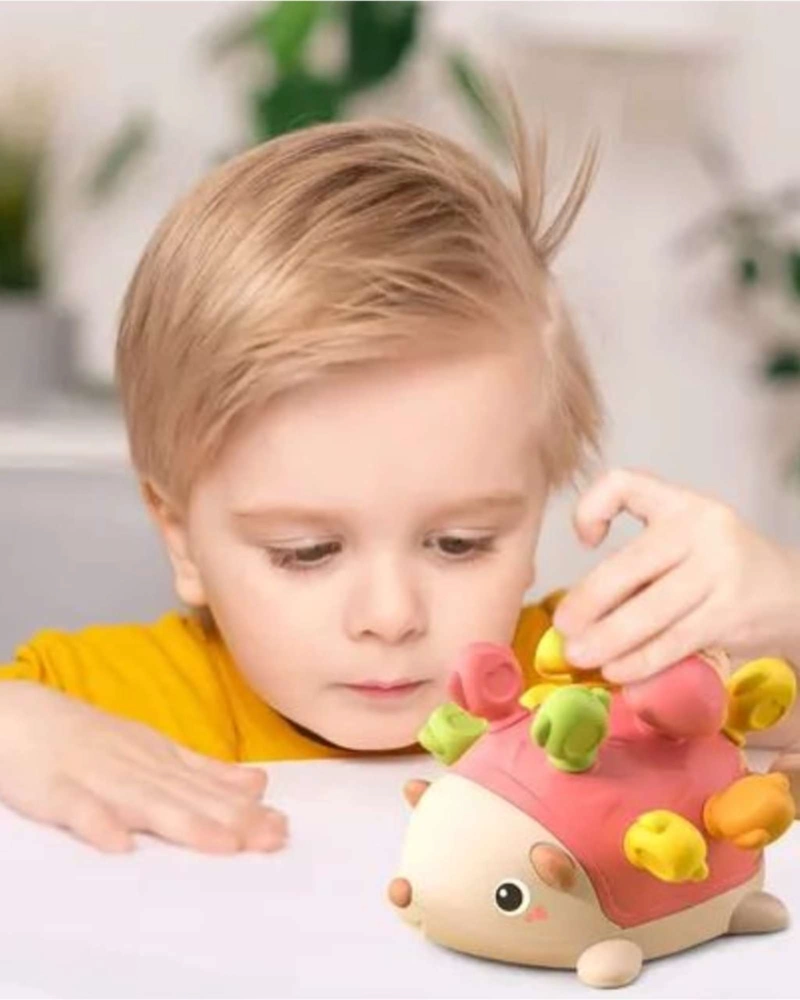 ERIZO SENSORIAL DE ENCAJE JUEGO DE MOTRICIDAD FINA PARA BEBE S01 - 1