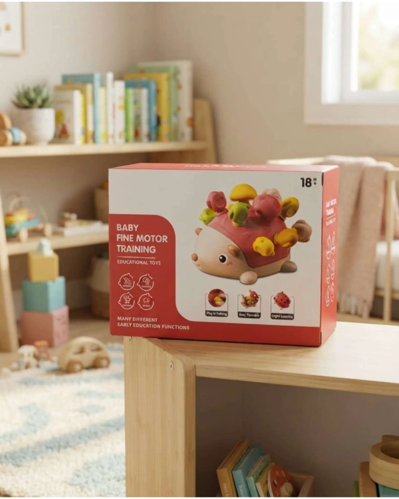 ERIZO SENSORIAL DE ENCAJE JUEGO DE MOTRICIDAD FINA PARA BEBE S01 - 5