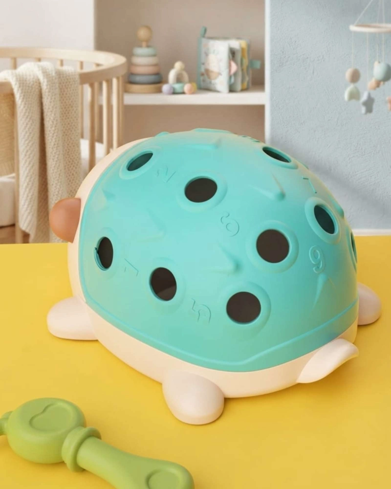 ERIZO SENSORIAL DE ENCAJE JUEGO DE MOTRICIDAD FINA PARA BEBE S02 - 4