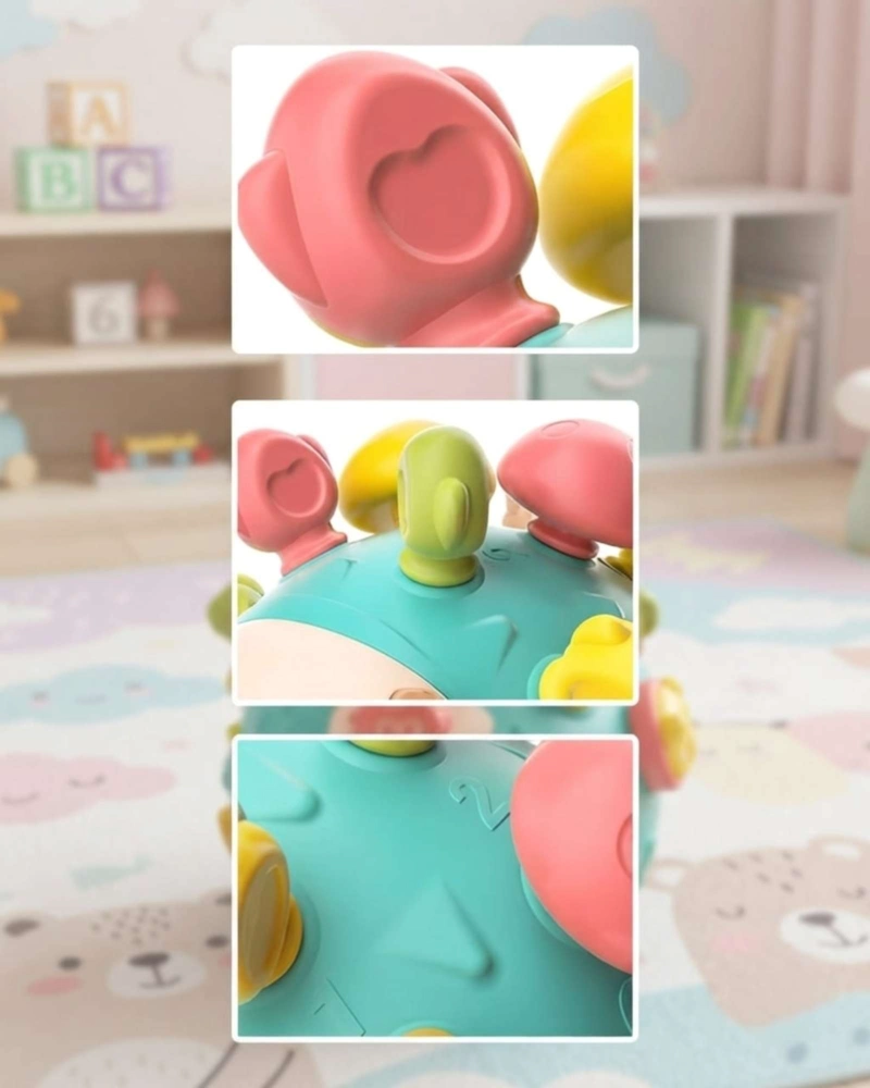 ERIZO SENSORIAL DE ENCAJE JUEGO DE MOTRICIDAD FINA PARA BEBE S02 - 5