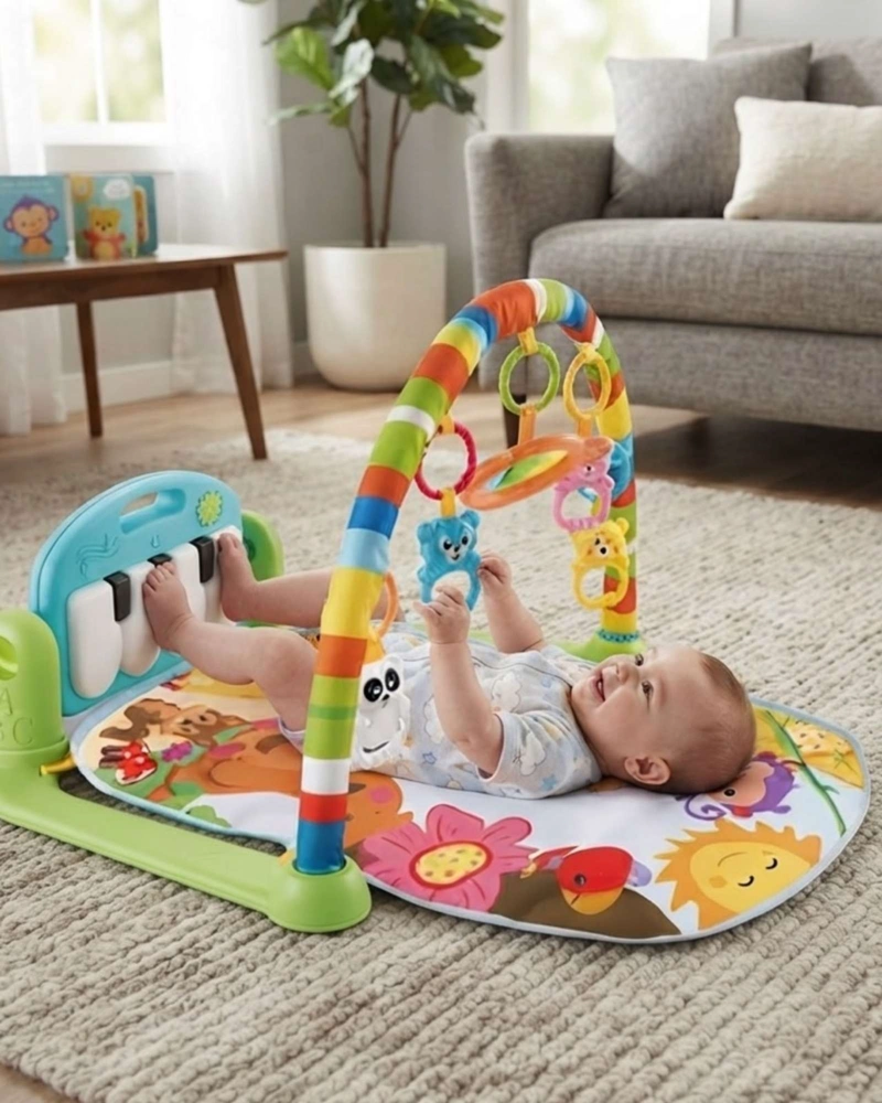 GIMNASIO MUSICAL  BEBE  TAPETE DE ACTIVIDADES CON PIANO 03 - 2