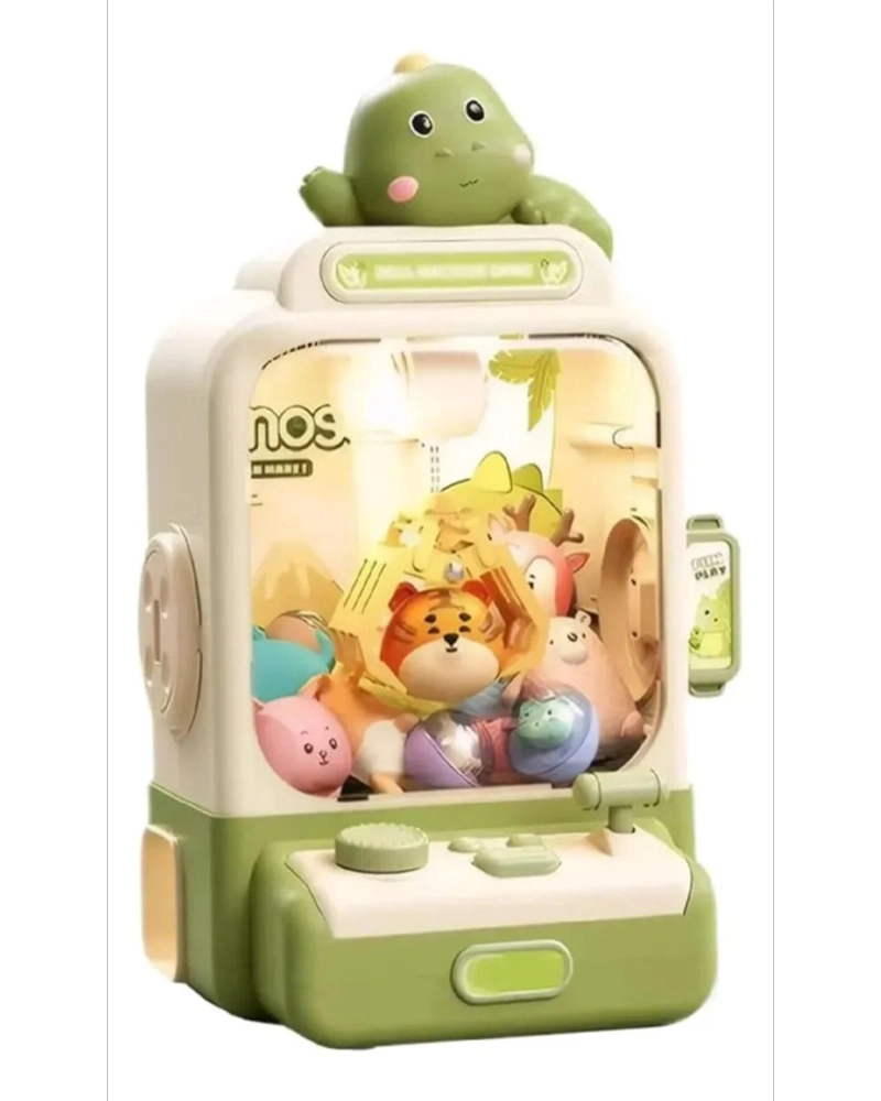 MINI MAQUINA DE GARRA DE JUGUETE ARCADE DINOSAURIO O CONEJO - 1