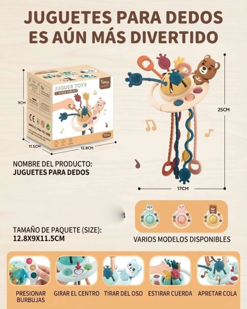 JUGUETE SENSORIAL MORDEDOR DIDACTICO  DE ESTIMULACION. - 6