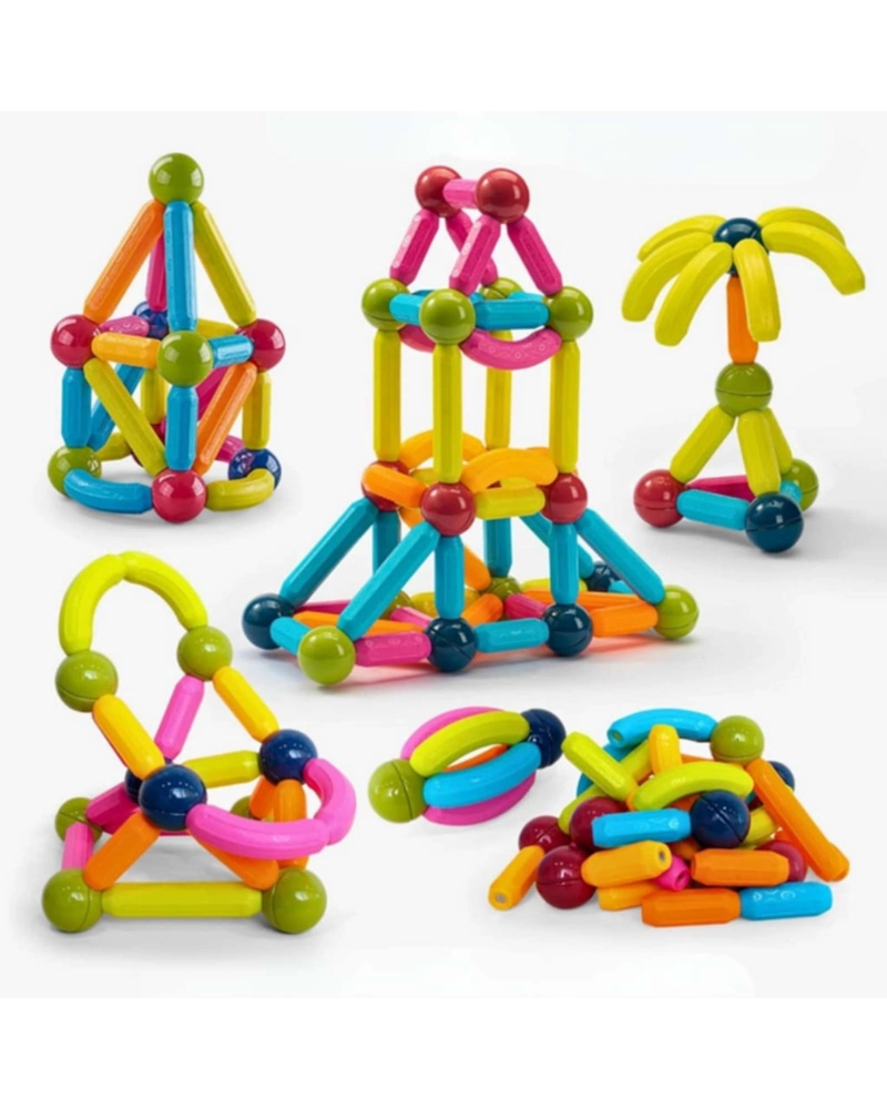 SET DE CONSTRUCCION MAGNE TICA 42 PIEZAS  JUEGO EDUCATIVO - 1