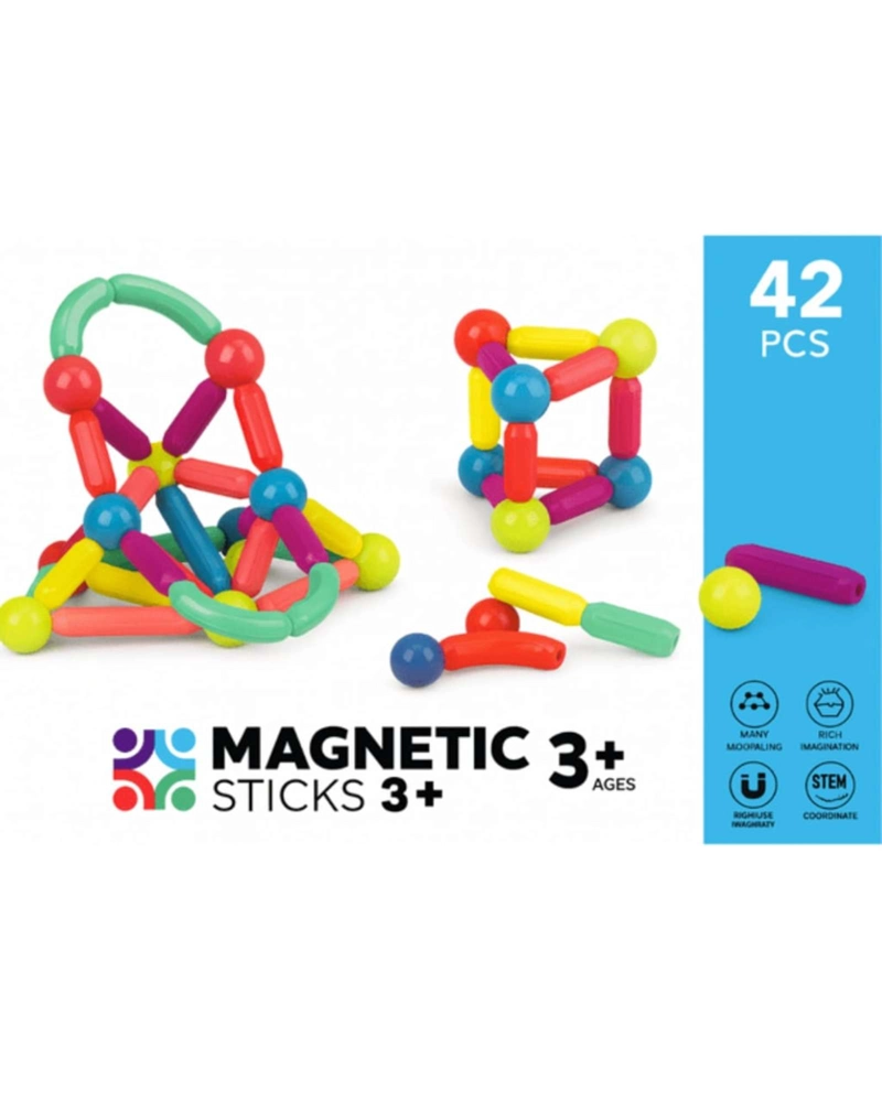 SET DE CONSTRUCCION MAGNE TICA 42 PIEZAS  JUEGO EDUCATIVO - 3