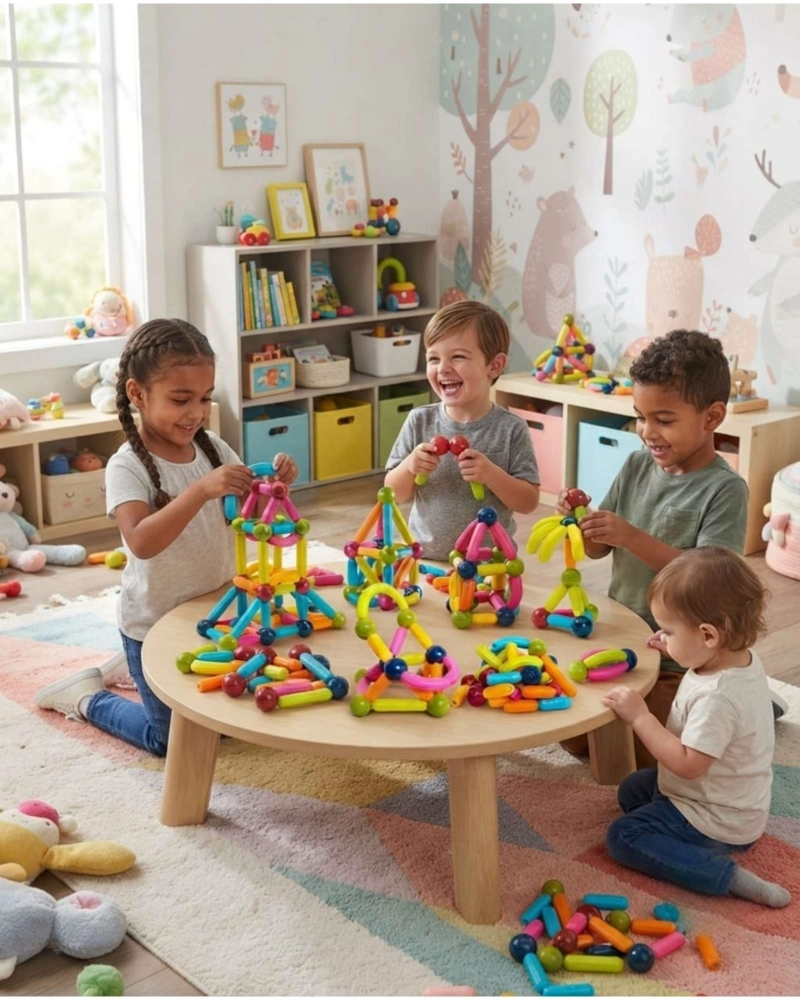 SET DE CONSTRUCCION MAGNE TICA 42 PIEZAS  JUEGO EDUCATIVO - 4