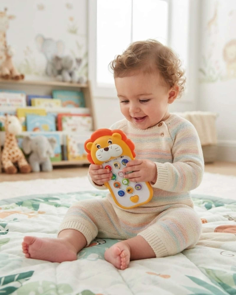 TELE FONO MUSICAL BEBE  LEON MUSICAL INTERACTIVO - 1