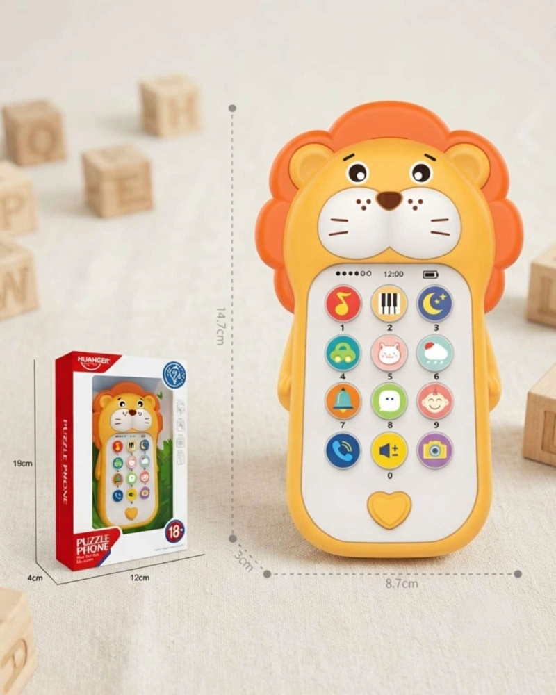 TELE FONO MUSICAL BEBE  LEON MUSICAL INTERACTIVO - 5