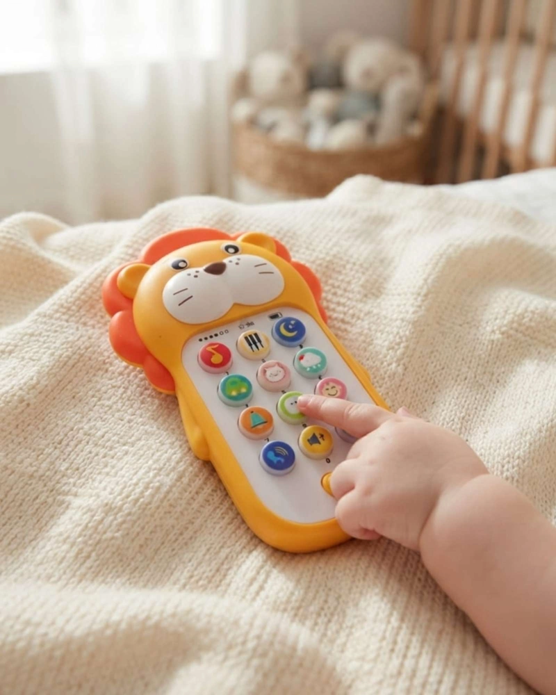 TELE FONO MUSICAL BEBE  LEON MUSICAL INTERACTIVO - 6