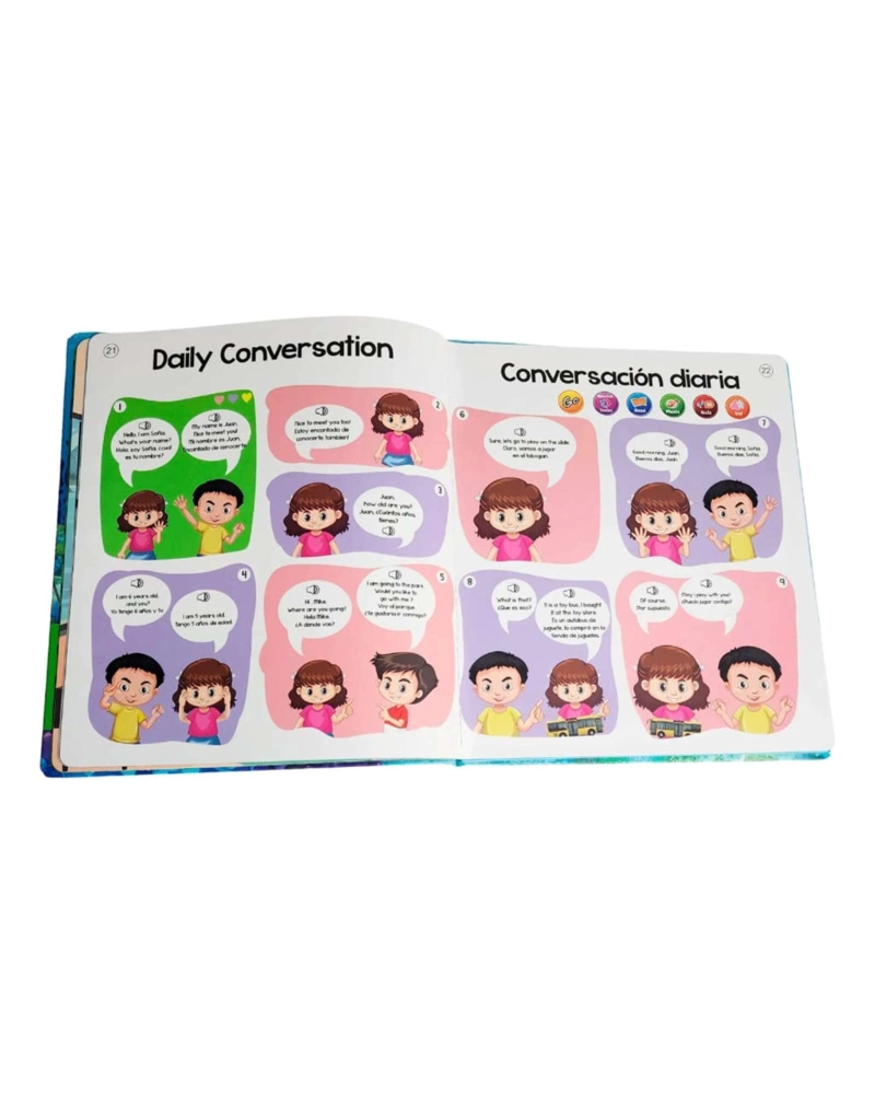 LIBRO ELECTRONICO INTERACTIVO BILINGÜE ESPAÑOL INGLE S +420 SONIDOS - 3