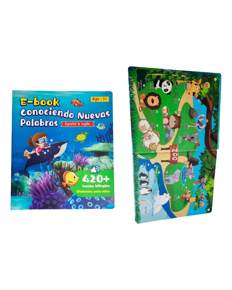 LIBRO ELECTRONICO INTERACTIVO BILINGÜE ESPAÑOL INGLE S +420 SONIDOS - 4